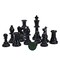 WE Games Weighted Plastic Staunton Chess Pieces, 3.75 in King